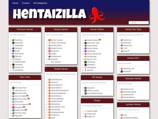 Revue HentaiZilla, un site qui est l'un des nombreux sites ExcludeFromResults populaires