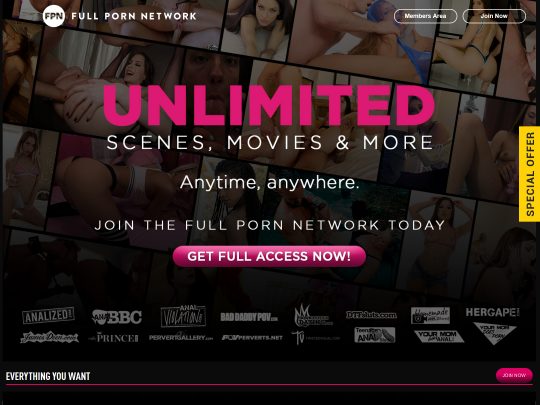 Full Porn Network 评论，该网站是众多流行的高级业余色情网站之一
