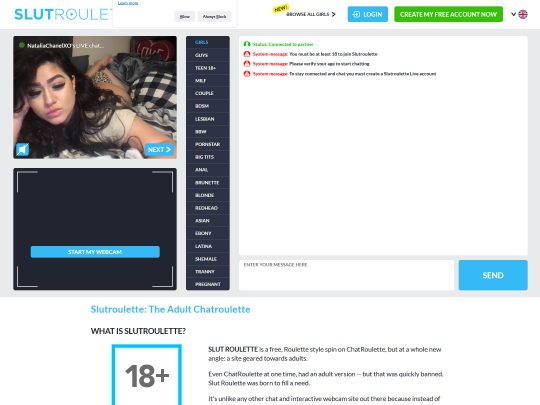 Slutroulette Livecam Site Review