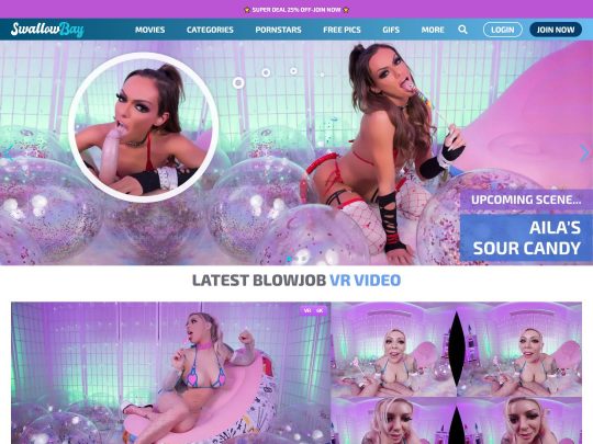 SwallowBay VR is a Unique VR Porn SIte Dedicated to Watching Blowjobs in Virtual Reality