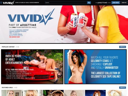 Join Vivid Porn Site and Become Part of Adult Times Porn Network and Get Access To Thousands of Videos