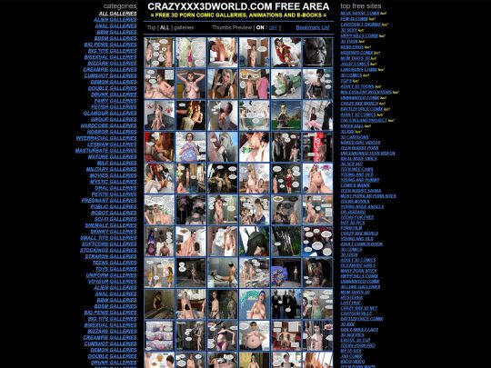 Recenzja CrazyXXX3DWorld, strony będącej jedną z wielu popularnych Premium Comic Porn