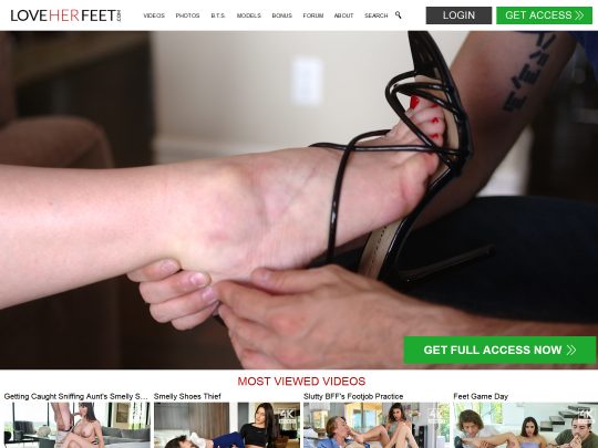 LoveHerFeet review, a site that is one of many popular Premium Fetish Porn