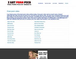 Free Porn Pics review, a site that is one of many popular Porn Blogs