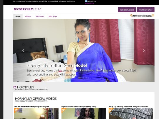My Sexy Lily - The Indian Porn Models Premium Porn Site Review