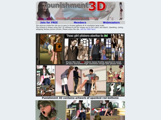 Punishment3D affiche une grande quantité de séries de photos des meilleurs hentai BDSM