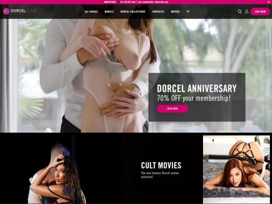 Dorcel Club Die Pornoseite ist ein Ort, um europäische HD-Pornos anzusehen