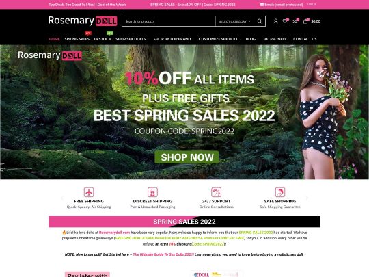 RosemaryDoll Have Your Own Realistic Sex Doll to Fuck and Play With