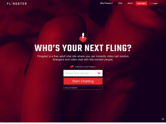 Flingster incelemesi, birçok popüler Seks Sohbet Sitesinden biri olan bir site