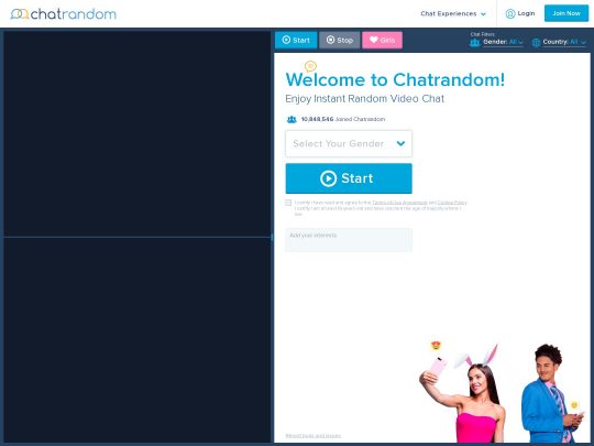Revisión de Chat Random, un sitio que es uno de los muchos sitios populares de chat sexual