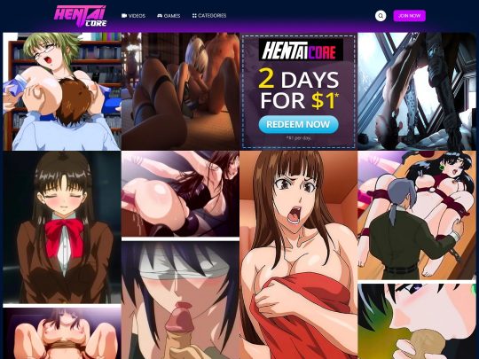 Ανασκόπηση HentaiCore, ένας ιστότοπος που είναι ένας από τους πολλούς δημοφιλείς Premium Hentai Porn