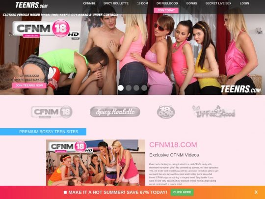 Teenrs Review, sivusto, joka on yksi monista suosituista Gangbang Porno -sivustoista