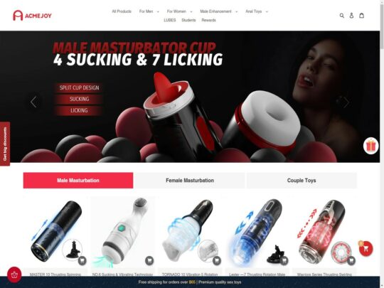 Acmejoy review, a site that is one of many popular Online Sex Toy Shops