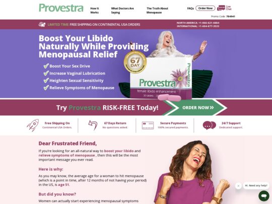 Đánh giá Provestra, một trang web là một trong nhiều trang web nâng cao khả năng sinh lý nữ phổ biến