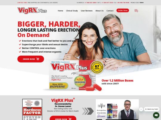 VigRX Plus レビュー、人気のある男性のセックスエンハンスメントのサイトの 1 つ