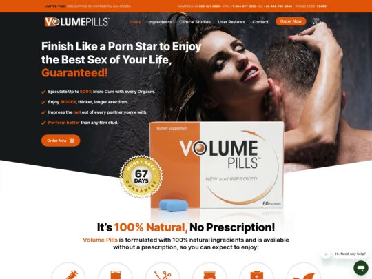 VolumePills review, a site that is one of many popular Male Sex Enhancement