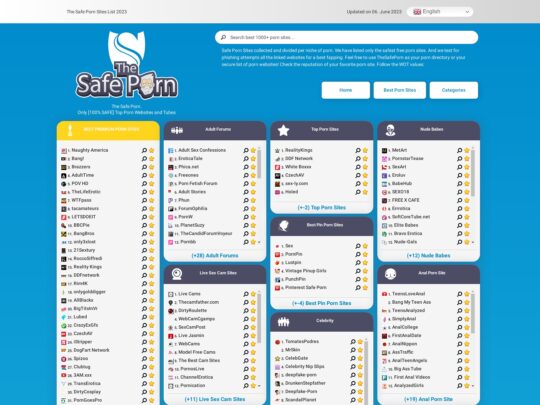 TheSafePorn review, a site that is one of many popular Porn Directories