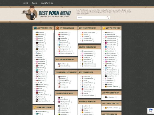 BestPornMenu review, a site that is one of many popular Porn Directories
