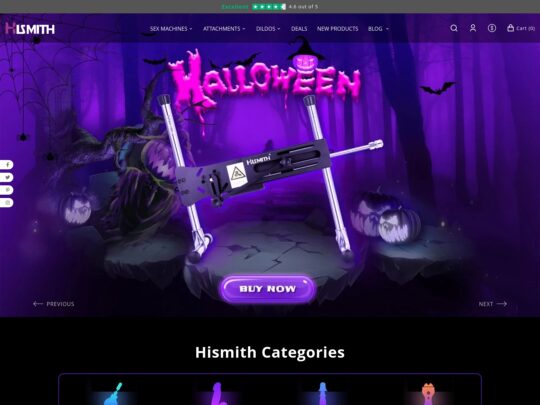 Hismith egy szexbolt, ahol vibrátorokat, vibrátorokat, kibaszott gépeket és mindenféle szexuális játékot árulnak.