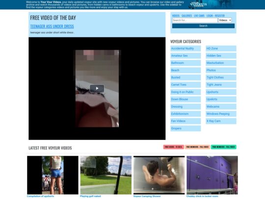 Revizuirea Videoclipurilor Voyeur, un site care este unul dintre multele site-uri porno premium Voyeur populare