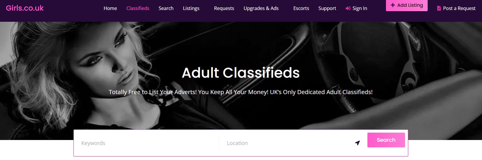 Girls.co.uk is een geweldig platform voor volwassenen. Volledig gratis om uw advertenties voor volwassenen te vermelden.
