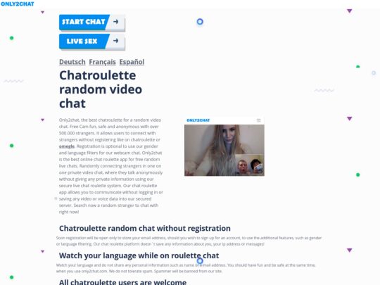 Análise do Only2Chat, um site que é um dos muitos sites populares de chat de sexo