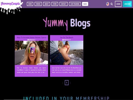 YummyCouple Blog recension, en sida som är en av många populära porrbloggar