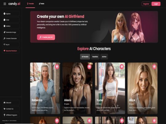 Candy.ai review, a site that is one of many popular AI Porn Sites