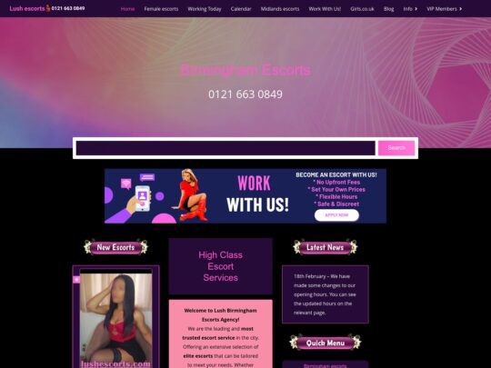 LushEscorts find yourself a huge range of quality escorts, with different body types, ethnicities and so much more in the UK.