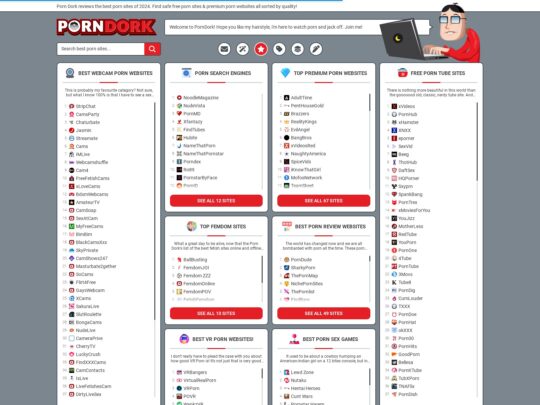 PornDork-recensie, een site die een van de vele populaire pornogidsen is