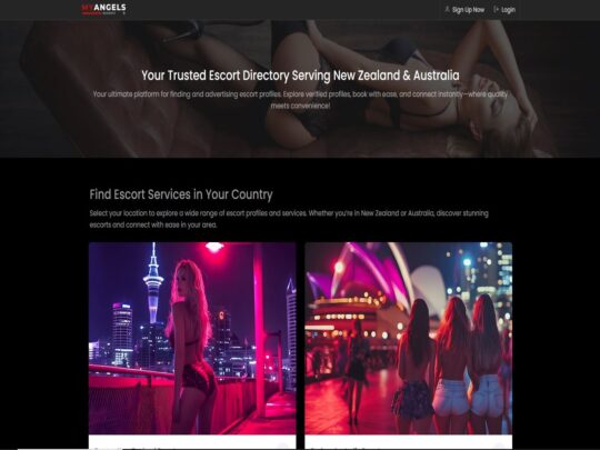 MyAngels Escorts and escort service featuring a ton of different escorts that you can hire when in Australia and New Zealand.
