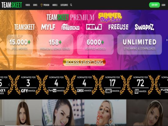 Team Skeetのレビュー。18歳以上向けの人気プレミアムティーンポルノサイトの一つです。