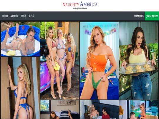 Naughty America-anmeldelse, et nettsted som er et av mange populære topp premium-pornosider