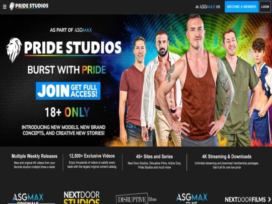 PrideStudios Review, un site care este unul dintre multele site-uri populare de porno gay