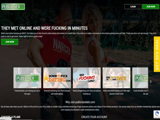 Public Sex Date review, a site that is one of many popular Premium Public Porn Sites
