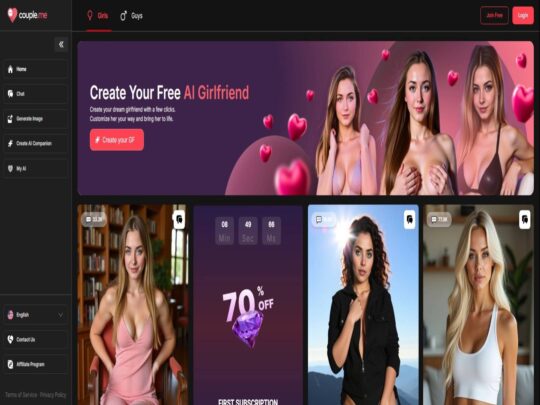 Couple.me review, een site die een van de vele populaire AI-pornosites is