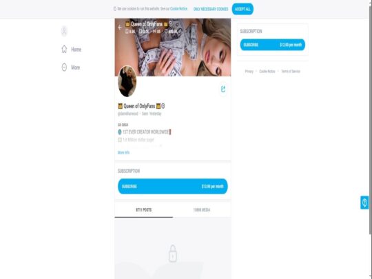 Dannii Harwood értékelése, egy oldal, ami az egyik népszerű prémium Onlyfans fiók