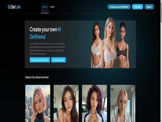 DarLink review, a site that is one of many popular AI Porn Sites