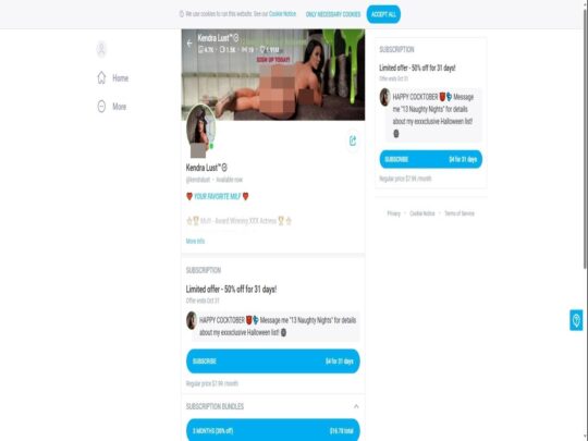 Kendra Lust Onlyfans ismertető, egy oldal, ami a sok népszerű prémium Onlyfans fiók egyike