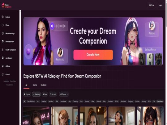 Ulasan MyDreamCompanion, tapak yang merupakan salah satu daripada banyak Laman Porn AI yang popular