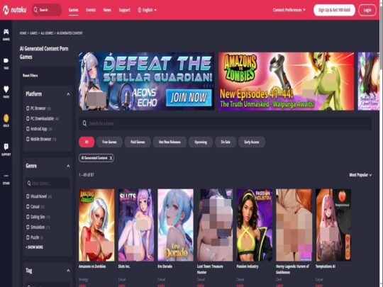 סקירת Nutaku AI, אתר שהוא אחד ממשחקי הפורנו הטובים ביותר הפופולריים ביותר