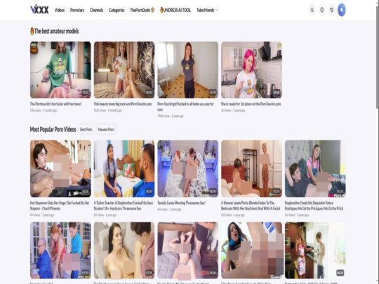 VXXX-Rezension, eine Site, die zu den vielen beliebten kostenlosen Porno-Tubes gehört