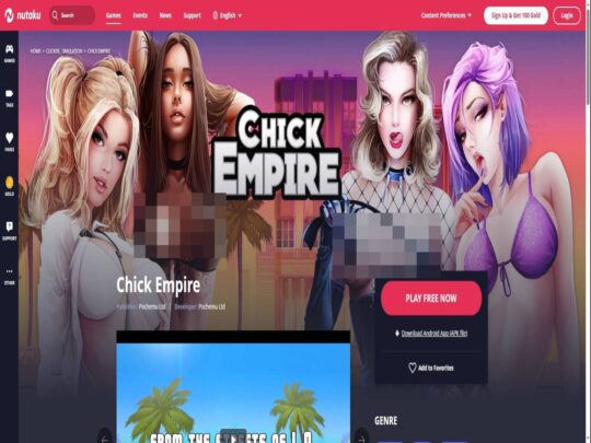 Chick Empire review, a site that is one of many popular Best Porn Games