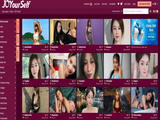 JoYourSelf Asian review, a site that is one of many popular Live Asian Sex Cams