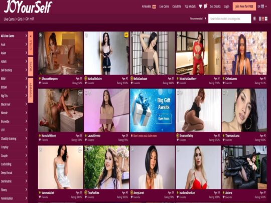 JOYourSelf Milf review, een site die een van de vele populaire Live Milf Sex Cams is