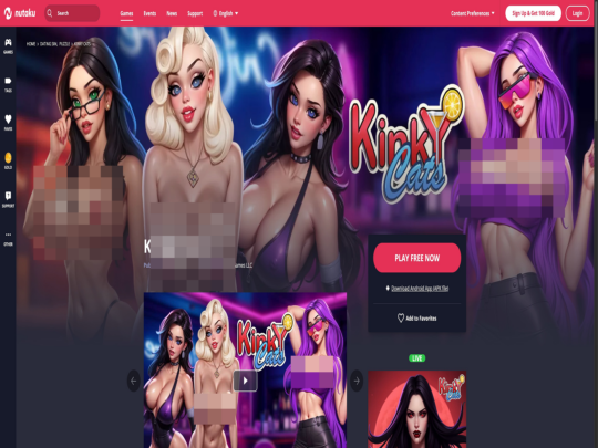Análise do Kinky Cats, um site que é um dos muitos jogos pornográficos populares.