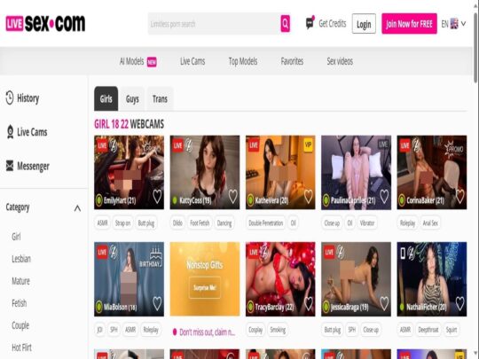 LiveSex Teens review, a site that is one of many popular Live Teen Sex Cams (18+)