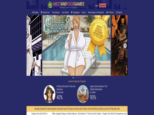 Meet and Fuck Games review, a site that is one of many popular Best Porn Games