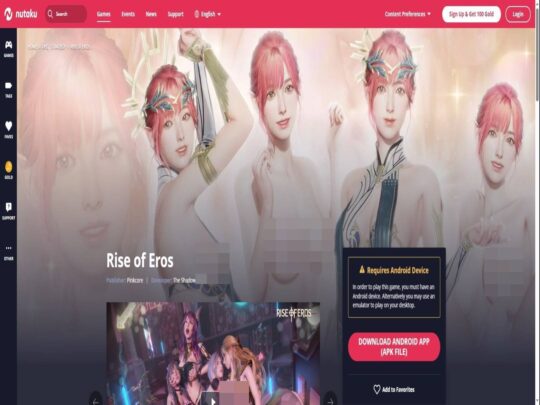 Ulasan Rise of Eros, situs yang merupakan salah satu dari banyak Game Porno Terbaik yang populer