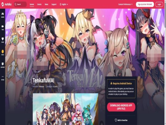 Análise do TenkafuMA!, um site que é um dos muitos sites populares de melhores jogos pornográficos.